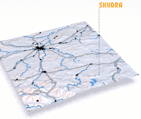 3d view of Škŭdra