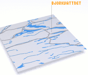 3d view of Björkvattnet