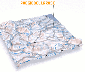 3d view of Poggio della Rose