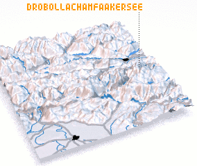 3d view of Drobollach am Faakersee