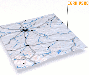 3d view of Černívsko