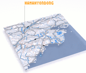 3d view of Hamahyŏn-dong