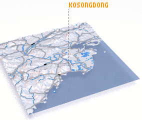 3d view of Kosŏng-dong