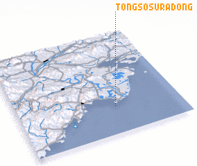 3d view of Tongsŏsura-dong