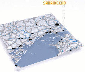 3d view of Sakaidechō