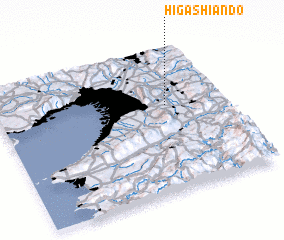 3d view of Higashi-ando