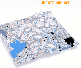 3d view of Minato-hommachi