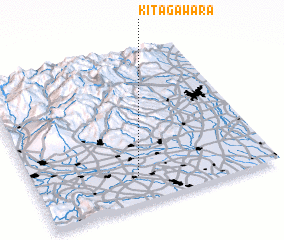 3d view of Kita-gawara