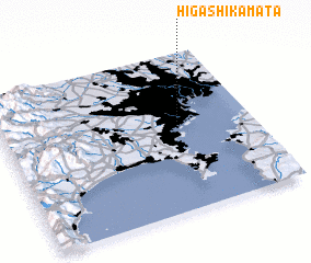 3d view of Higashi-kamata