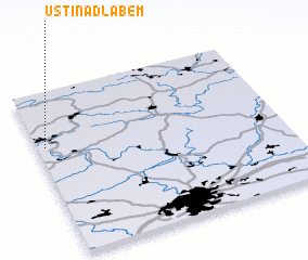 3d view of Ústí nad Labem