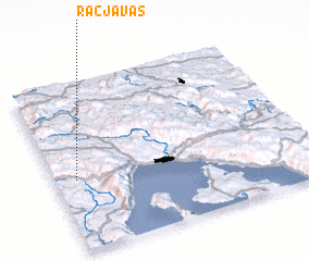 3d view of Račja Vas