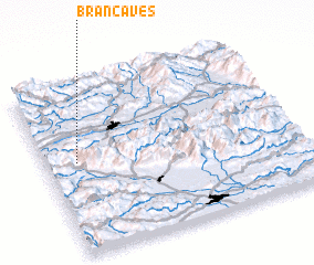 3d view of Branča Ves