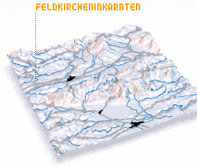 3d view of Feldkirchen in Kärnten