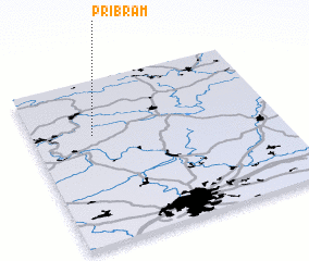 3d view of Příbram