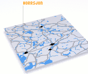 3d view of Horrsjön