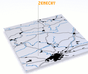 3d view of Zeměchy