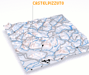 3d view of Castelpizzuto