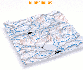 3d view of Dvorska Vas