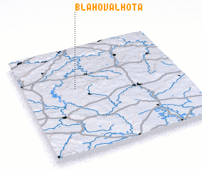 3d view of Bláhova Lhota