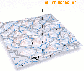 3d view of Valle di Maddaloni