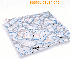 3d view of Bagnoli del Trigno