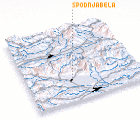 3d view of Spodnja Bela