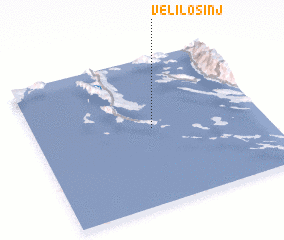 3d view of Veli Lošinj