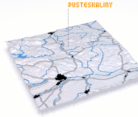 3d view of Pusté Skaliny