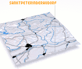 3d view of Sankt Peter in der Au Dorf