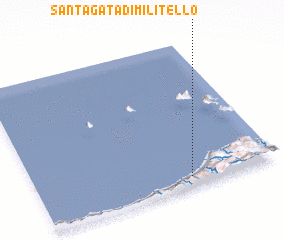 3d view of SantʼAgata di Militello