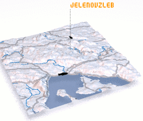 3d view of Jelenov Žleb