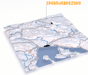 3d view of Spodnje Brezovo