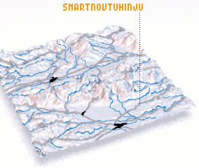 3d view of Šmartno v Tuhinju