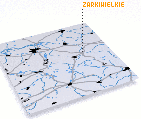 3d view of Żarki Wielkie