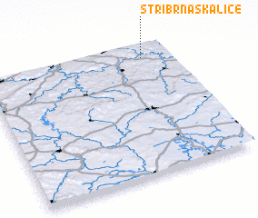 3d view of Stříbrná Skalice