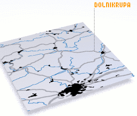 3d view of Dolní Krupá