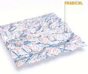 3d view of Präbichl