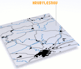 3d view of Hrubý Lesnov