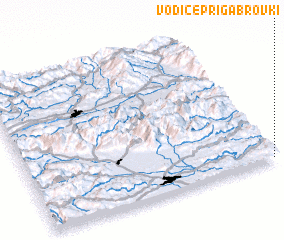 3d view of Vodice pri Gabrovki