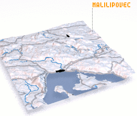 3d view of Mali Lipovec