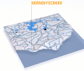 3d view of Kennedys Creek