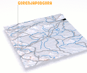 3d view of Gorenja Podgora