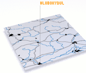 3d view of Hluboký Dŭl