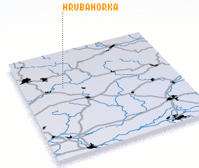 3d view of Hrubá Horka