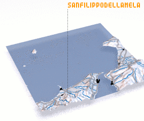 3d view of San Filippo della Mela