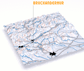 3d view of Bruck an der Mur