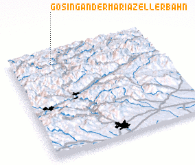 3d view of Gösing an der Mariazeller Bahn