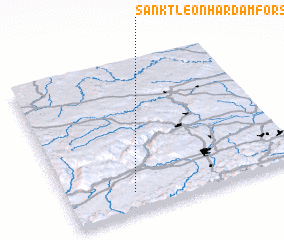 3d view of Sankt Leonhard am Forst