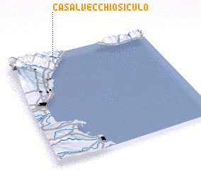 3d view of Casalvecchio Siculo