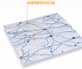 3d view of Horní Prosíčka